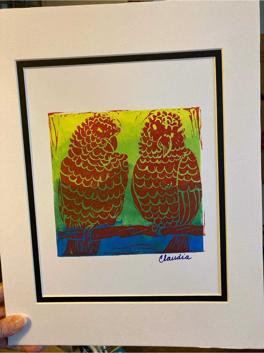 Block Print Carving by me